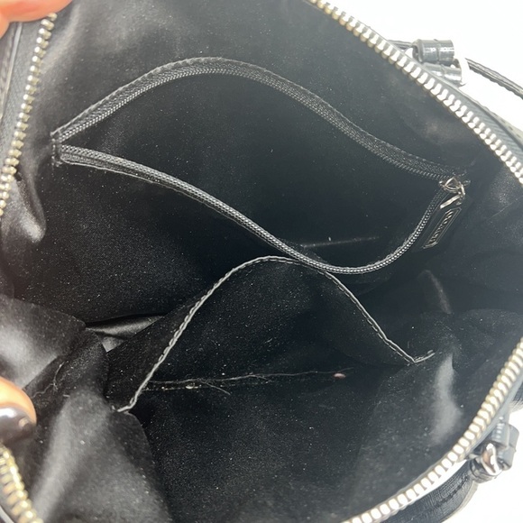 Coach Peyton Bennett Patent Crosshatch Leather Mini Shoulder Crossbody Bag - Picture 10 of 10